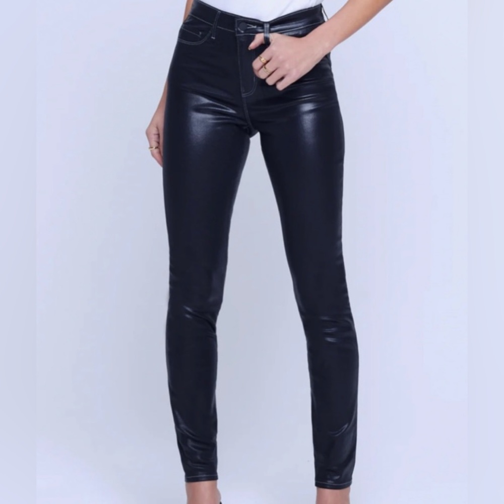 COPY - L’AGENCE Margot High rise Noir/Natural Contrast Coated 28 no flaws